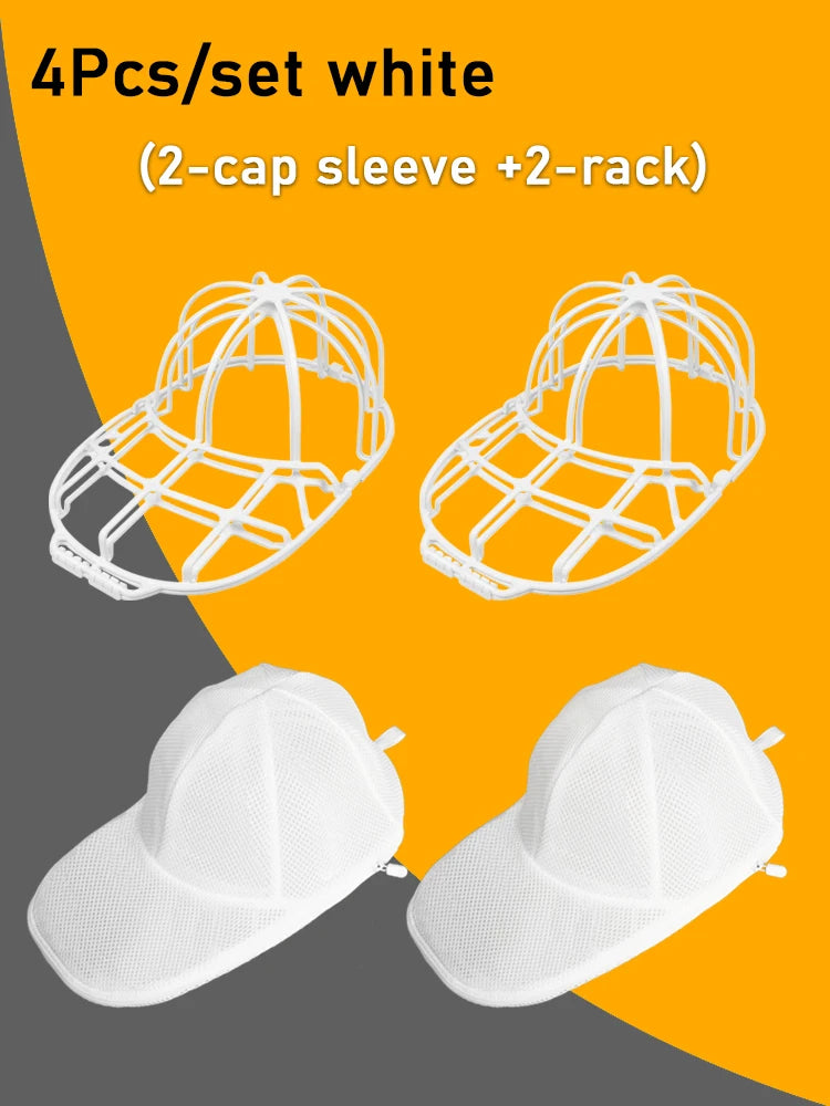 Washing Machine Hat Washing Protector Hat Cleaning Machine Washable Laundry Bag Anti-Deformation Secure Hat Storage Solution