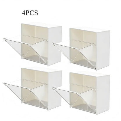Household Supplies Plastic Wall Shelf Bathroom Organizer Makeup Cotton Swabs Makeup Case for Small Things Storage Jewelry Boxes