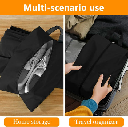 3PCS Shoe Storage Bags Dust-proof Shoe Cover Travel Portable Bag Household Moisture-proof and Mildew-proof Shoe Storage Bag