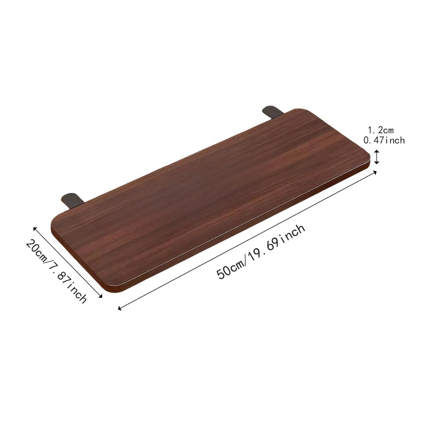 Desk Extender Board for Computer Table Clamp on Sturdy Support Desktop Extension Board 50x20cm Wrist Support widening Board