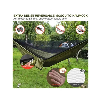 Portable Outdoor Parachute Hammock with Net for Camping