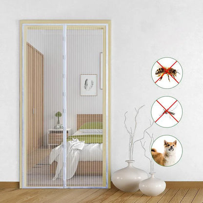 Magnetic Mosquito Net Curtain, Anti-Fly Auto Close Screen for Doors & Windows, Ventilation Mesh, No Drill Easy Install