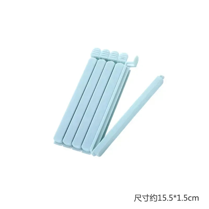 Bag Clips Food Snack Sealing Clip12/15.5cm Portable Kitchen Storage Accessories Tool Elastic Buckle Package Bag Clamp