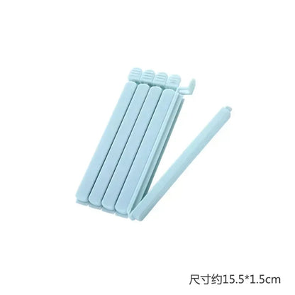 Bag Clips Food Snack Sealing Clip12/15.5cm Portable Kitchen Storage Accessories Tool Elastic Buckle Package Bag Clamp