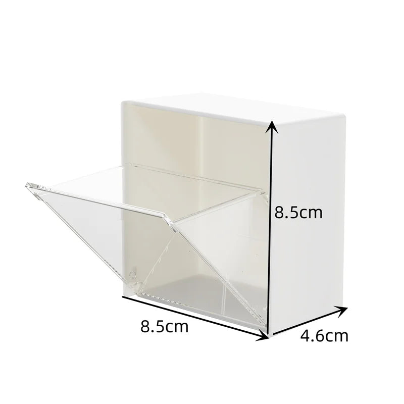 Household Supplies Plastic Wall Shelf Bathroom Organizer Makeup Cotton Swabs Makeup Case for Small Things Storage Jewelry Boxes