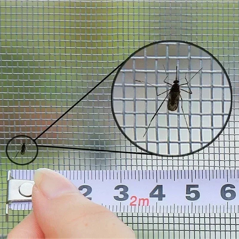Customizable Size Mosquito Screen Anti-Insect Reusable Mosquito Nets Self-adhesive Black Anti-mosquito Window Screen for windows