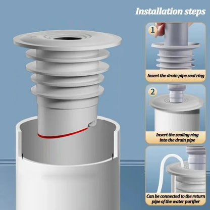 Bathroom Sewer Seal Ring Anti-odor Leak-Proof Kitchen Sink Sewer Pipe Plug Washing Machine Floor Drain Connector Stopper