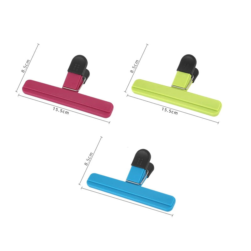 Portable Bag Clips Kitchen Storage Food Snack Seal Sealing Bag Clips Sealer Clamp Plastic Tool Kitchen Organization Accessories