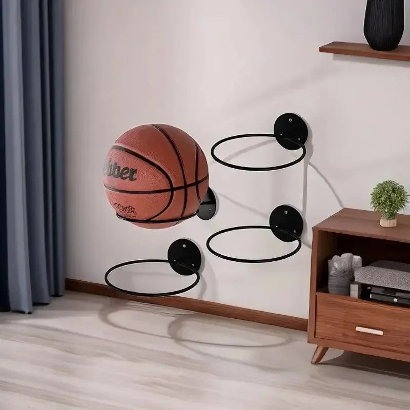 1PC Iron Basketball Football Volleyball Storage Rack Household Wall Mounted Ball Rack Wall Storage Rack
