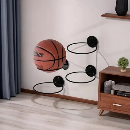1PC Iron Basketball Football Volleyball Storage Rack Household Wall Mounted Ball Rack Wall Storage Rack