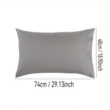 1pc 100% Cotton brushed Color block Pillowcases , Super Soft and Cozy, Wrinkle, Fade, Resistant with Envelope Closure