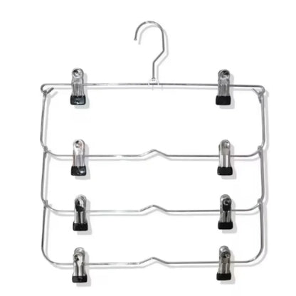 Multi-Functional Home Non-Slip Metal Pants Rack New Creative Stainless Steel Seamless Hanger Simple Storage Skirt Rack