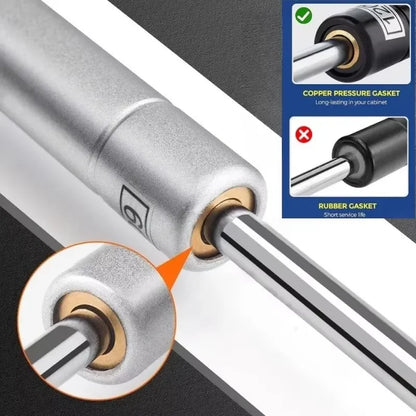 20N-200N Copper Force Cabinet Door Lift Support Gas Strut Hydraulic Hinge Kitchen Cupboard Gas Spring Hinges Furniture Hardware