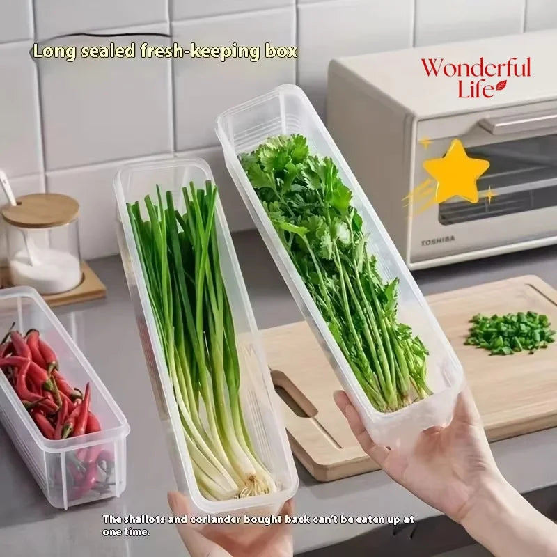 Refrigerator fresh-keeping storage box, fresh-keeping artifact,Small Food Preservation Boxes,Transparent Sealed Storage Box