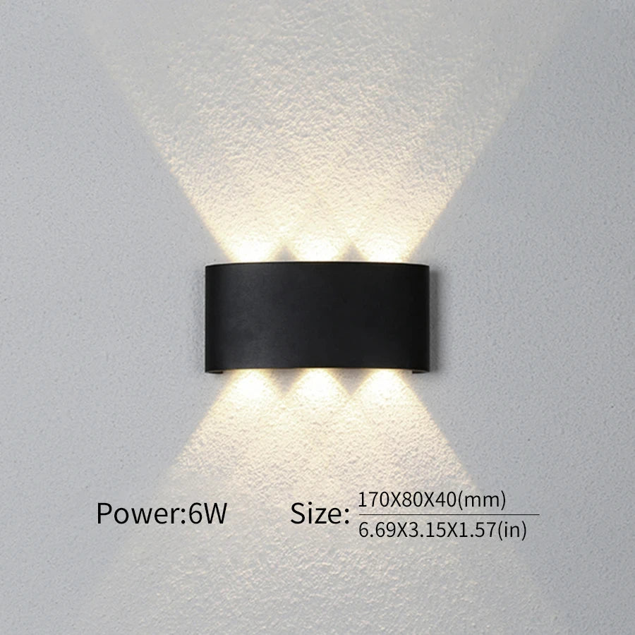 LED Wall Lamp Outdoor Waterproof IP66 Interior Wall Light 2W 4W 6W 8W 10W minimalist creative bedroom bedside lamp