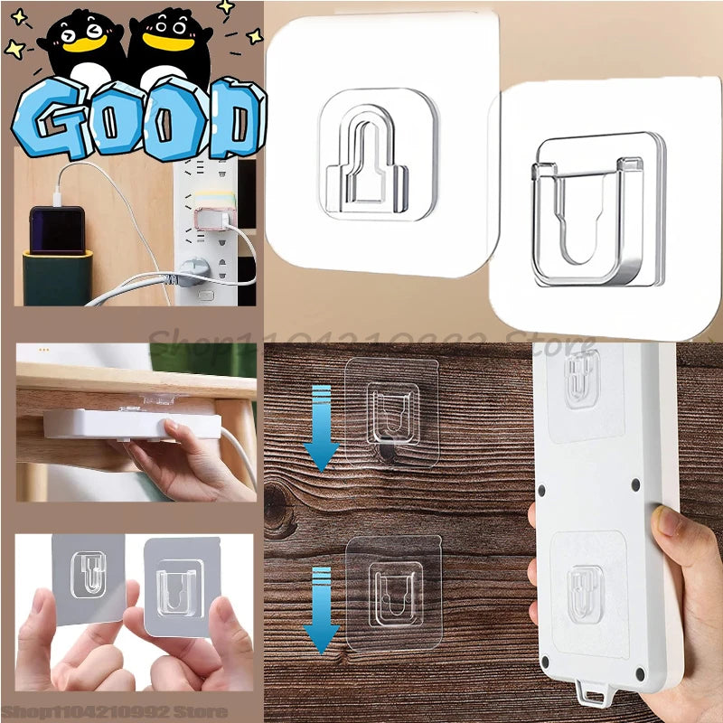 Double-Sided Adhesive Wall Hook on Hangers Stickers Hooks Wall Mount Self Adhesive Hook in The Bathroom for Kitchen Organizer