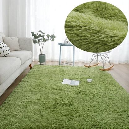 Clearance_VIKAMA Fall and Winter Tie-dye Shaggy Carpet Home Living Room Bedroom Sofa Cushion Coffee Table Cushion Bedside Rug Ca