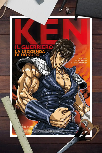 Hokuto No Ken Anime Video Game Canvas Painting Art Poster and Wall Art Picture Print Modern Family Bedroom Home Decor Posters