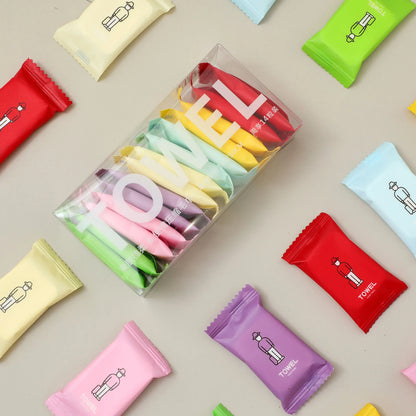 14pcs/box Disposable Washcloth Portable Travel Towel Thickened Compressed Face Towel Disposable Washcloth