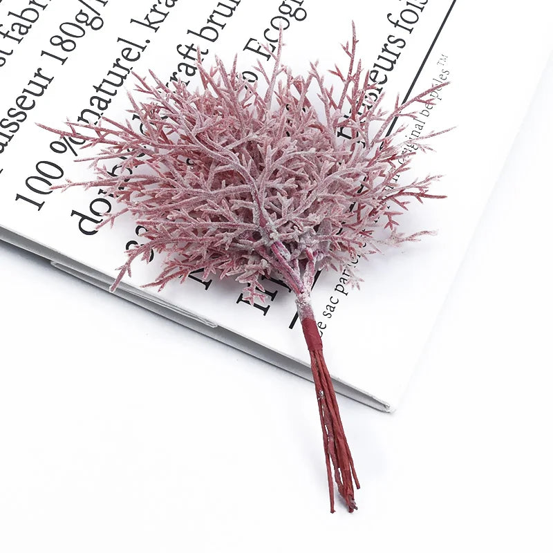 Artificial Plants Cheap Festival Leaves Vases for Home Decor Wedding Bridal Accessories Clearance Diy Gifts Candy Box Plastic