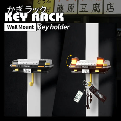 AE86 Car Key Holder Creative Decor Wall-Mounted Key Hook Headlight Key Hook for Car Enthusiasts' Gifts