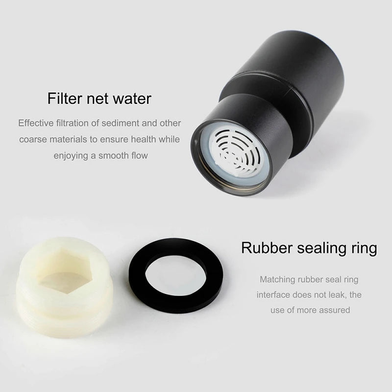 Brass New 2 Mode Washbasin Faucet Nozzle 360° Rotary Splashback Faucet Aerator Kitchen Sink Pressurized Faucet Aerator Bubbler