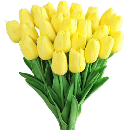 5/10PCS Artificial Flowers Real Touch Tulip Scrapbook Vase Home Room Decora Wedding Garden Arch Garland Brial Bouquet Diy Gifts