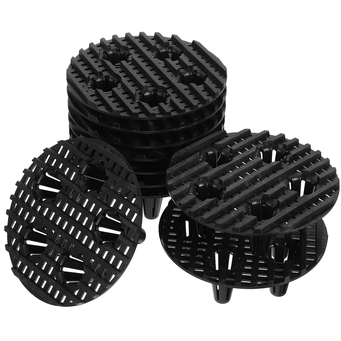10pcs Durable Plastic Pot Feet Insect Net Anti Skid Elevator Stand for Flower Pots Gardening Plant Container Patio Deck