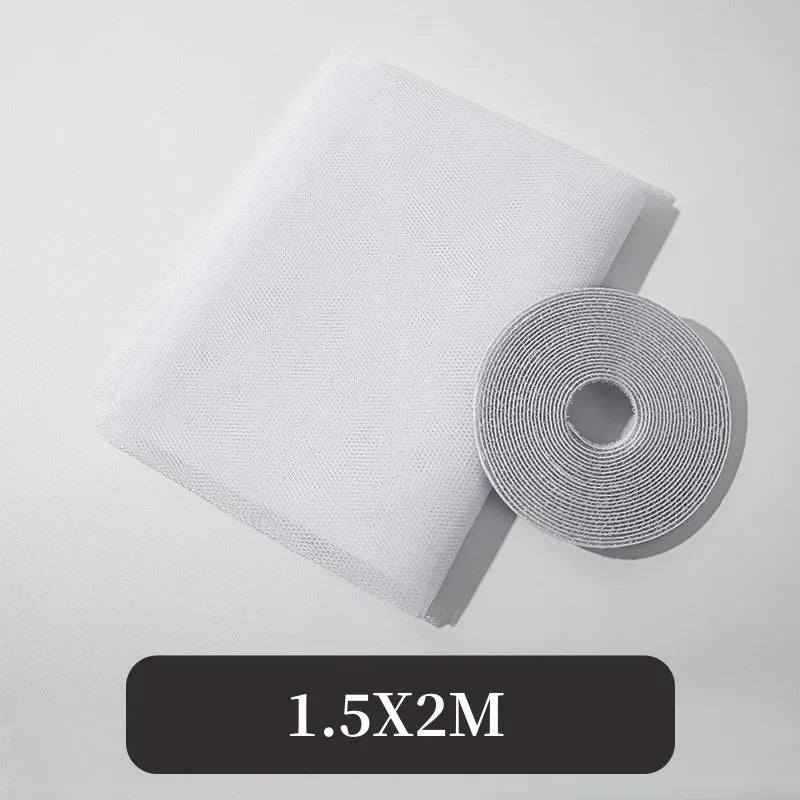 Anti Fly Mosquito Net Insect Bug Fly Screen Curtain Indoor DIY Self-Adhesive Window Mesh with Tape for Windows Accessories
