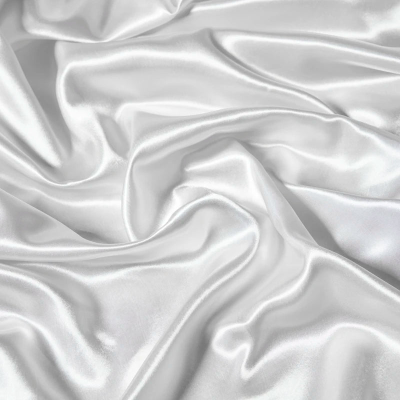 Solid Satin Fitted Sheet - No Pillowcase Ultra Soft & Wrinkle Resistant Bed Cover for Mattress Deep Pocket Design