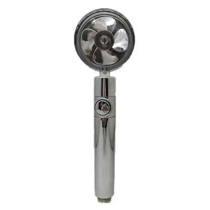 New Propeller Driven Shower Head Cotton Filter Turbocharged High Pressure Handheld Shower Nozzle