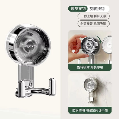 Suction Hooks Strong Vacuum Power Traceless No-Drilling Adhesive Hooks for Home Bathroom Kitchen Door Back and Toilet Area
