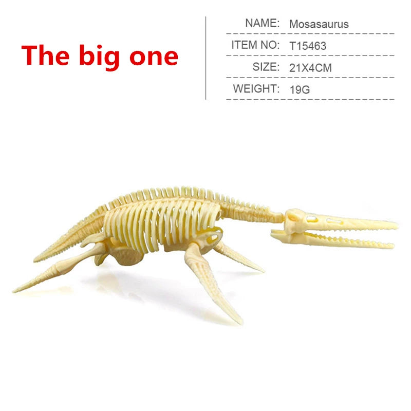 12pcs/set Jurassic Dinosaurs Skeleton Model Archaeology Tyrannosaurus Pterosaur Home Decor Toys For Children Christmas Gifts