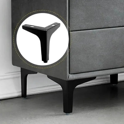 4Only gold black metal furniture legs included：Modern Minimalist Style，Suitable for Sofa/Cabinet/Table Heightening Foot Pads