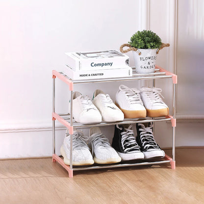 3/4 Shoe Rack Multi Layered And Space Saving Shoe Rack For Simple Household Storage And Storage Three And Four Layer Shoe Racks