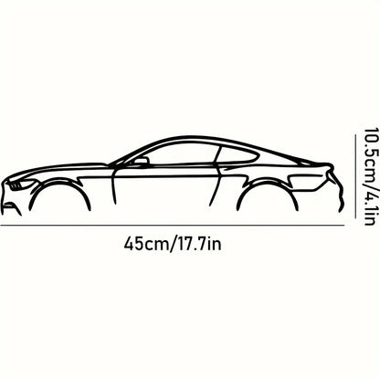HelloYoung Metal Racing Car Wall Art Durable Sports Decor for Kids Room