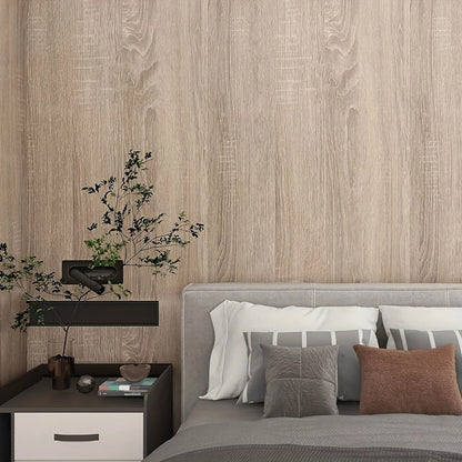 55cm Wide Self Adhesive Wood Grain Vinyl Wallpaper - Waterproof Home Decor Stickers for Door Wardrobe Cupboard Table Furniture
