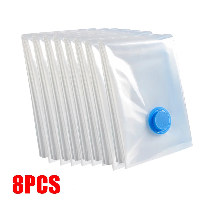 Vacuum Storage Bags For Clothes,Bedding,Space Saving Bags Storage Vacuum Seal Packet,Folding Compressed Organizer Bag