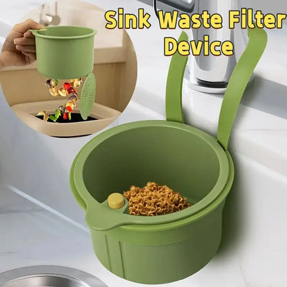 Creative Sink Hanging Strainer Basket Openable Bottom Cover Detachable Kitchen Garbage Filter Multifunctional Quickly Drain