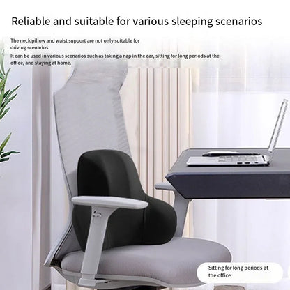 Two-In-One Lumbar Support Cushion, Memory Slow Rebound, Scientifically Designed Arc, Solving The Problem Of Lower Back Pain