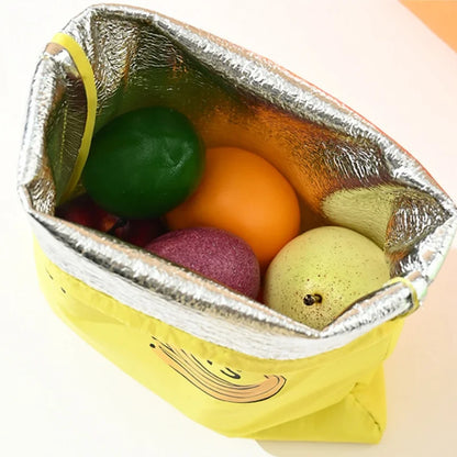 Fruit Vegetables Storage Bag Drawstring Bag for Refrigerator Freshness Travel Storage Insulated Aluminum Film Bags