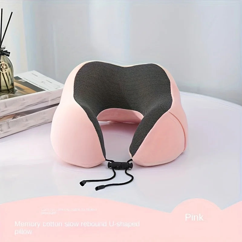 1pc Slow Rebound Travel Pillow,U-shaped Headrest Neck SupportPillow,Nap Pillow Travel Airplane Pillow For Office travel Airplane