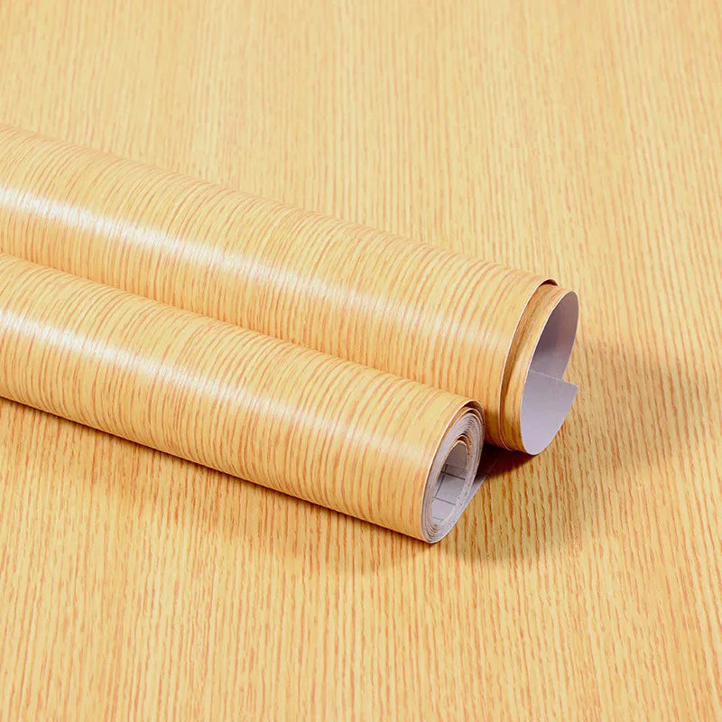 Vinyl Self-adhesive Waterproof Wood Wallpapers Wall Stickers for Wall in Rolls Furniture Renovation Film Bedroom Home Decor PVC