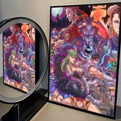 Darkstalkers Morrigan Aensland DIY Sticky Poster Waterproof Paper Sticker Coffee House Bar Home Decor