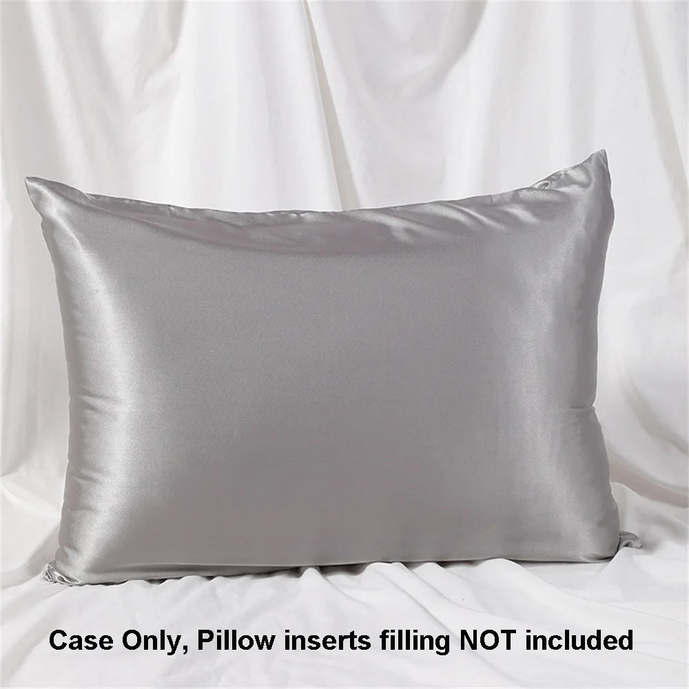 1pc Satin Pillowcase for Skin and Hair, Satin Pillow Cases Set of 1 Soft Breathable Smooth Cooling Pillow Covers for Sleeping