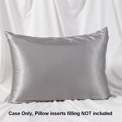 1pc Satin Pillowcase for Skin and Hair, Satin Pillow Cases Set of 1 Soft Breathable Smooth Cooling Pillow Covers for Sleeping