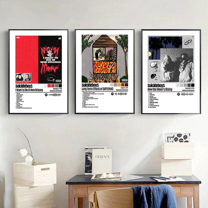 Classic Singer Suicideboy Posters Wall Art Canvas Paintings and Prints HD Pictures for Living Room Bedroom Home Decor Gifts