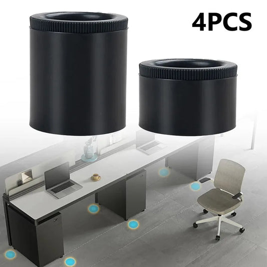 4Pcs Heavy Duty Sofa Cabinet Feet Leg Lift Furniture Extra Raiser Stand ABS Round Adjustable Furniture Accessories