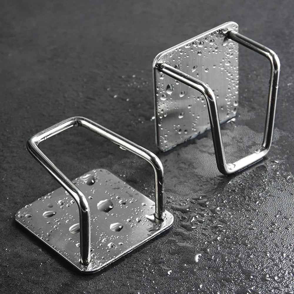 1-2PCS Stainless Steel Sponge Drain Rack Kitchen Sink Cloth Steel Wire Ball Sink Cover Storage Organizer 304 Material