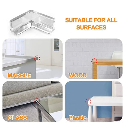 4Pcs Children Baby Safety Silicone Protector Table Corner Edge Protection Cover Children Anticollision Edge Guards